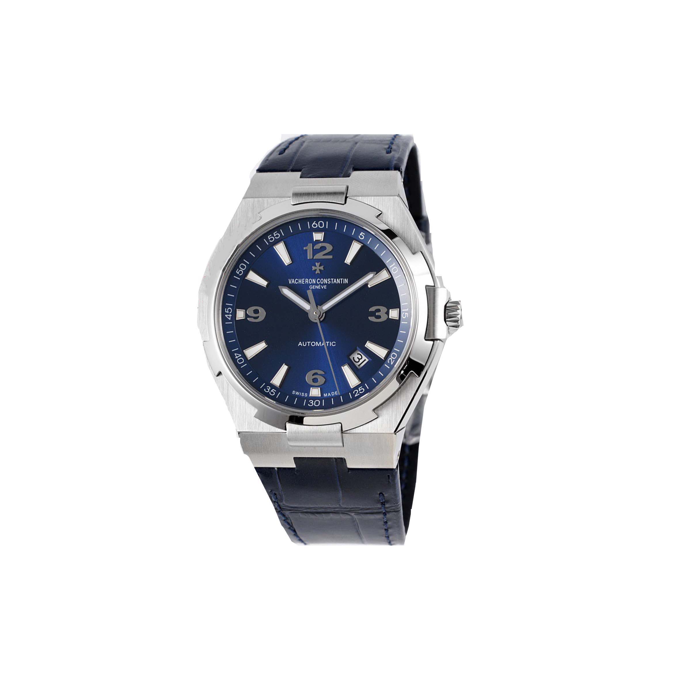 vacheron Co*sta*t*n automatic blue dial watch 47040/000a-9008